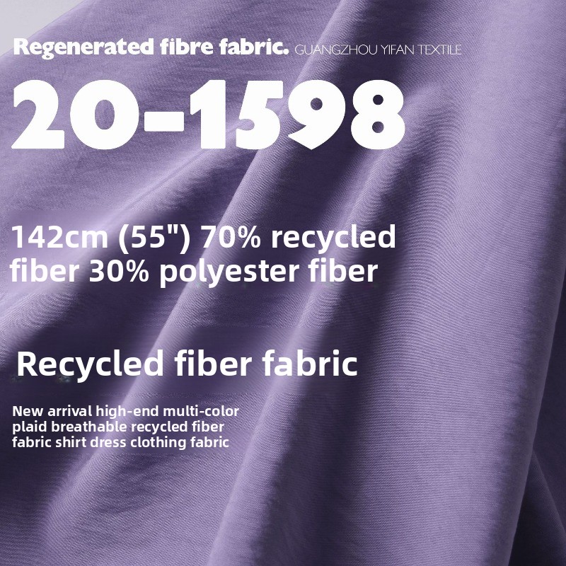Sewing Recycle - Tissu en fibres organiques recyclées, respirant,