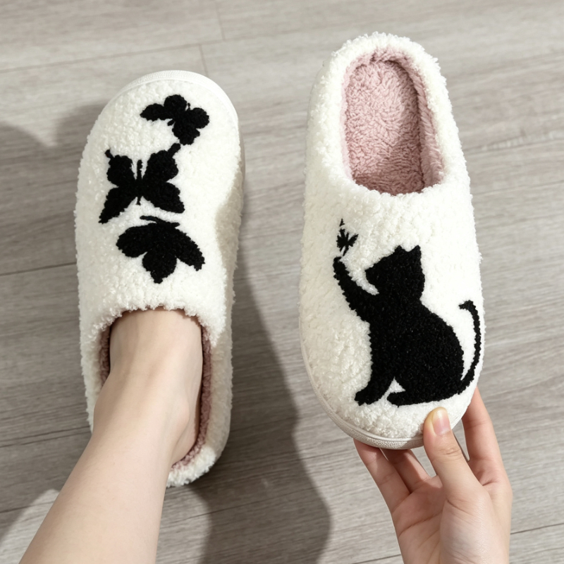 Sewing House - Nouvelles pantoufles en coton pour l'automne