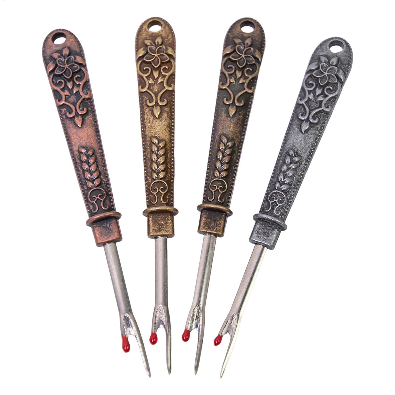 Seam Ripper Tool - Découseur multifonction vintage avec couvercle, outil