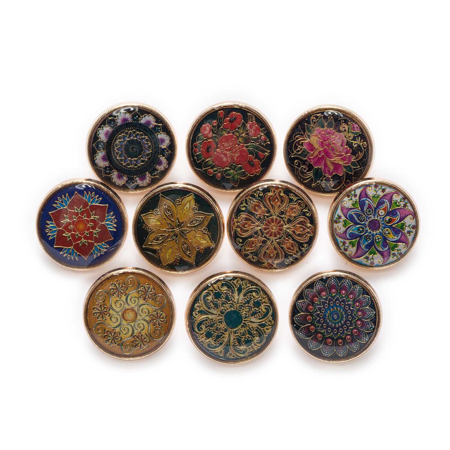 5 boutons ronds rétro en métal - Button Hole Cutter avis et prix