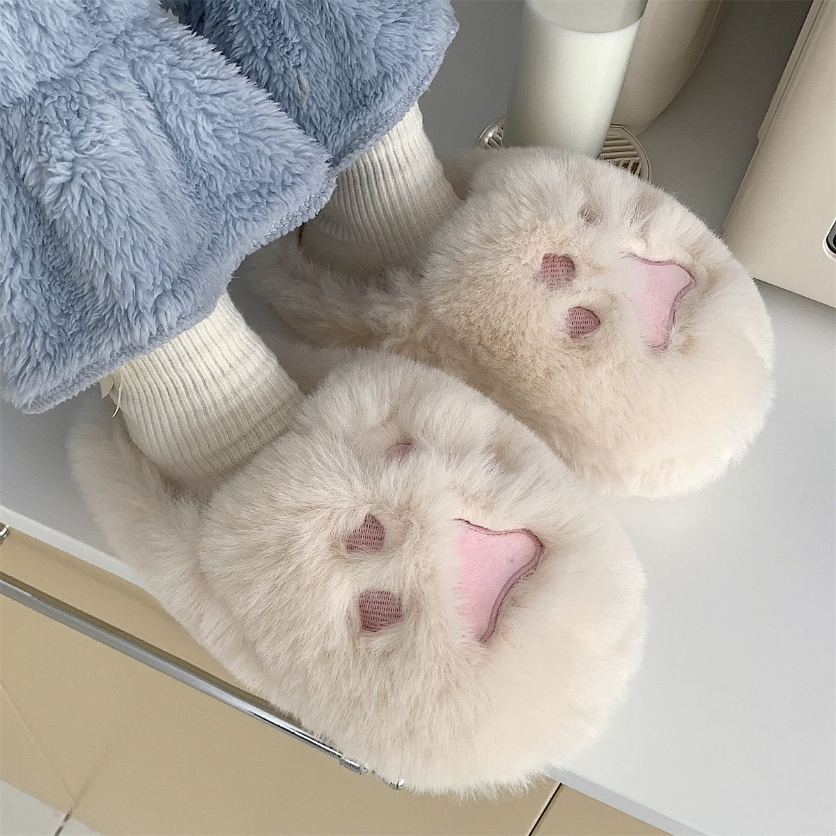 Chaussons d'intérieur en fourr - Sewing House avis et prix