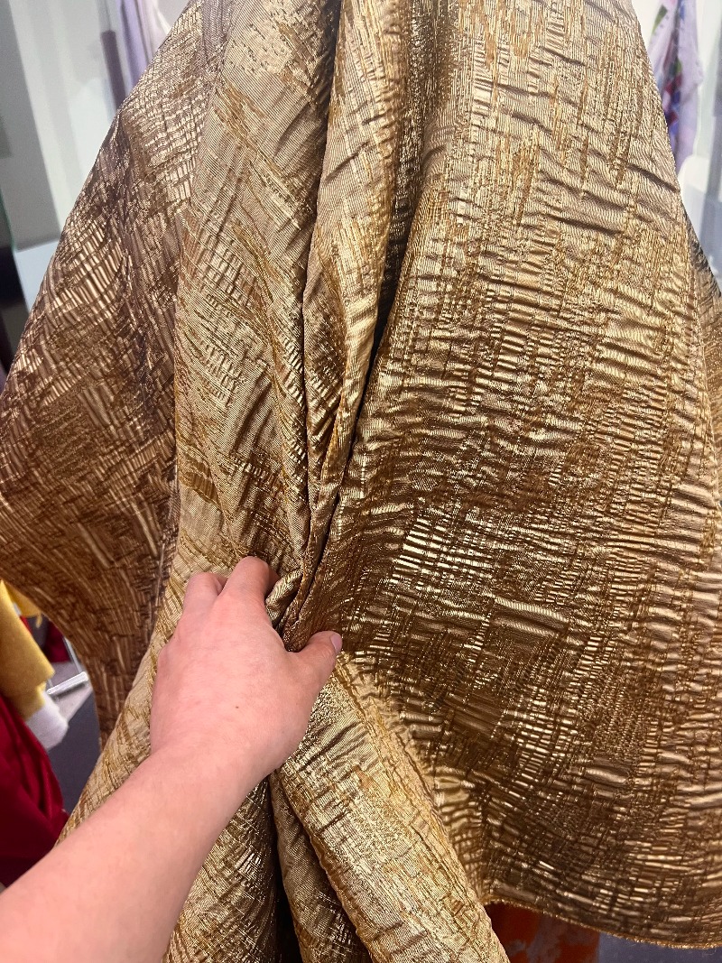 Tissu jacquard texturé brun br - Textile And Sewing Materials avis et prix