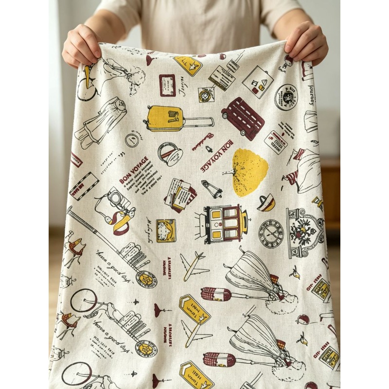 Tissu à motifs variés avec mot - Textile And Sewing Materials avis et prix