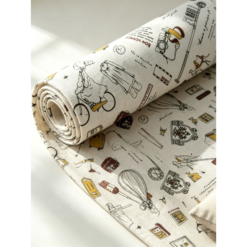 Tissu à motifs variés avec mot - Textile And Sewing Materials avis et prix